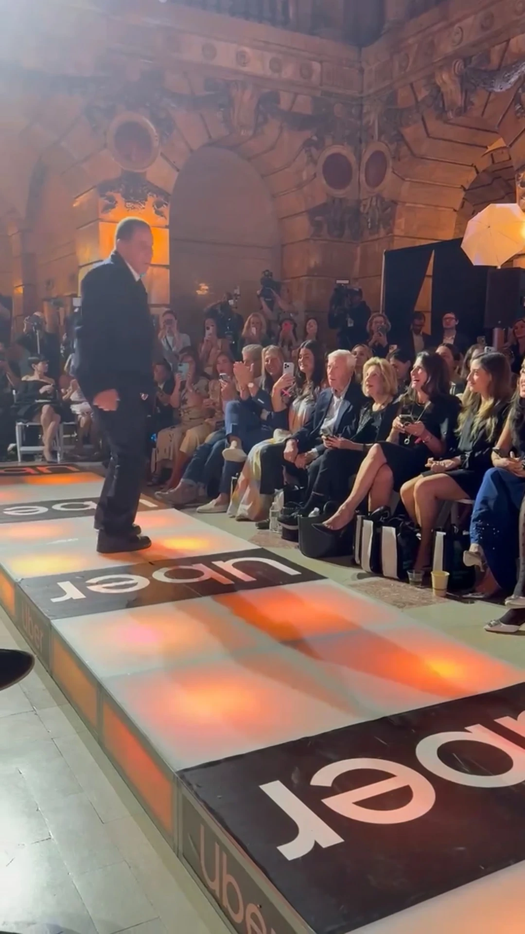 Governor David A. Paterson walking the Style Across the Aisle runway
