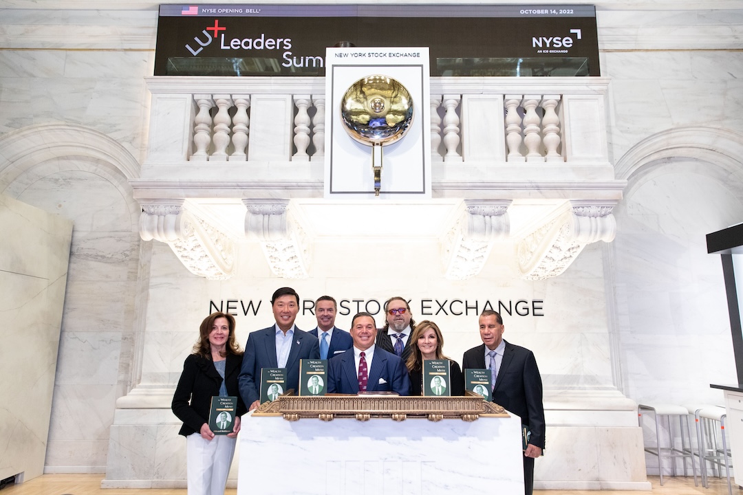 New York, NY: Edward Moldaver at the New York Stock Exchange launching his new book “The Wealth Creation Myth”